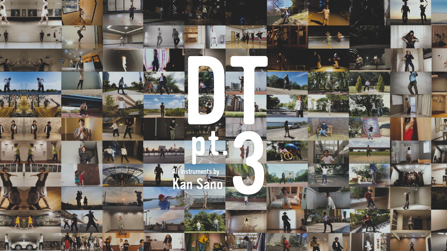 Kan Sano「DT pt.3」ミュージックビデオのサムネイル。
