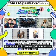 「LIVE YEAH!!! vol.2 ～家!!!で楽しむBIG STAGE～」出演者