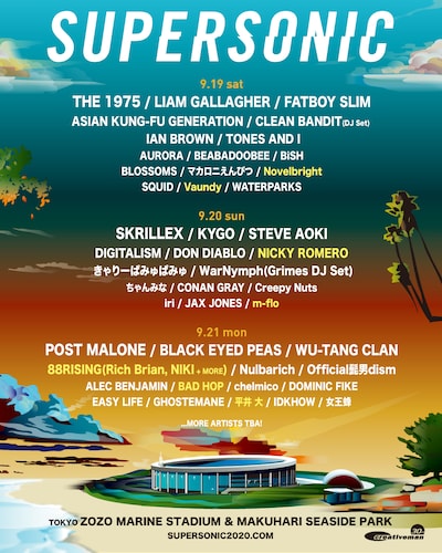 「SUPERSONIC」TOKYO公演ラインナップ