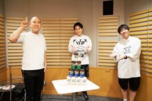 左からナダル、山下健二郎、西野創人。