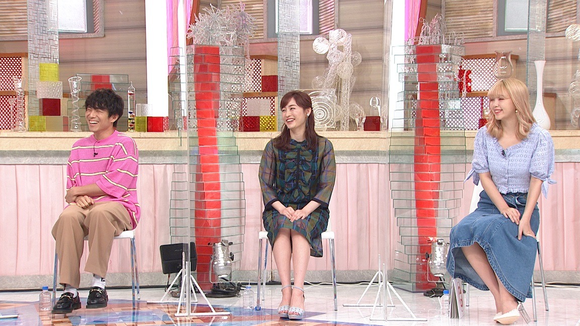 中尾明慶、新井恵理那、藤田ニコル。(c)フジテレビ