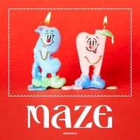 chelmico「Easy Breezy」収録のアルバム「maze」初回限定盤ジャケット。