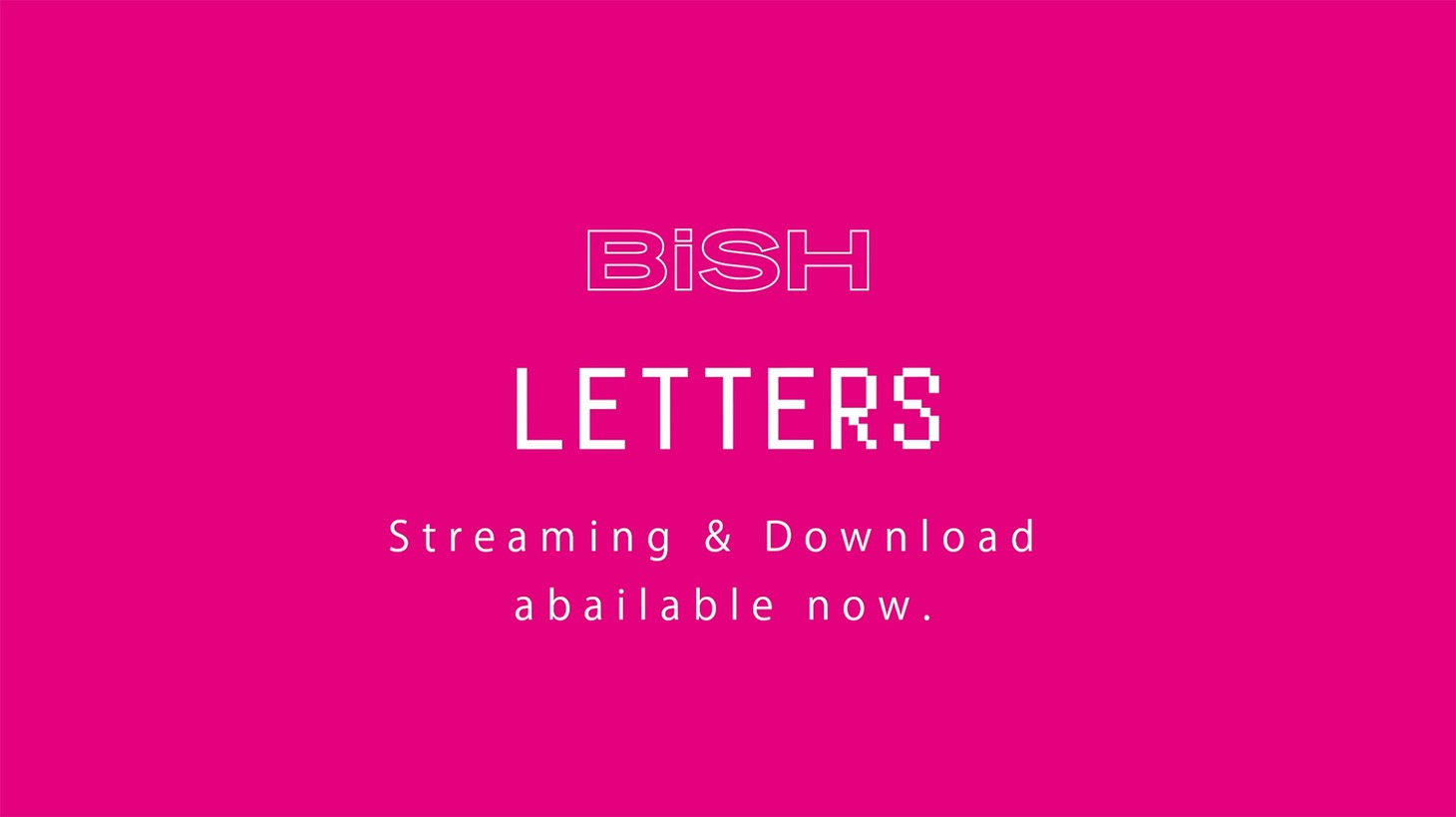 BiSH「LETTERS」告知ビジュアル