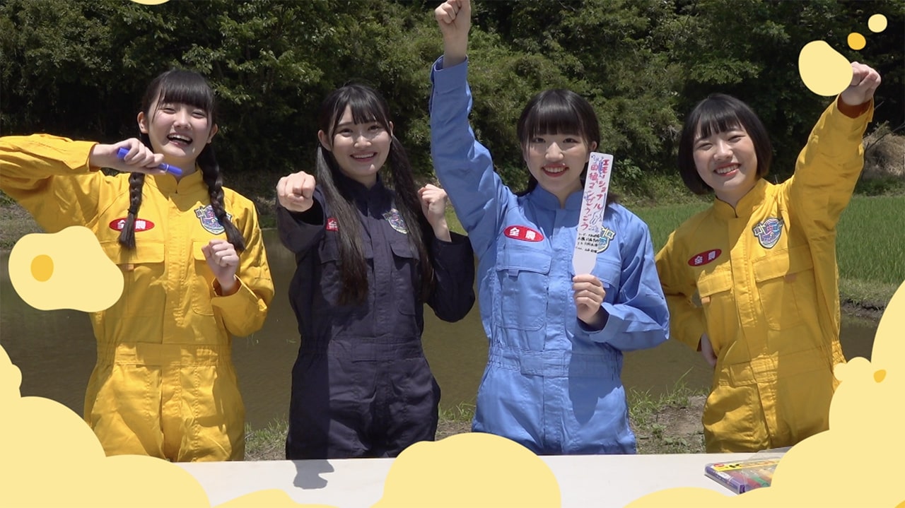 虹のコンキスタドール「全農presents 届け！ファンファーム」のワンシーン。