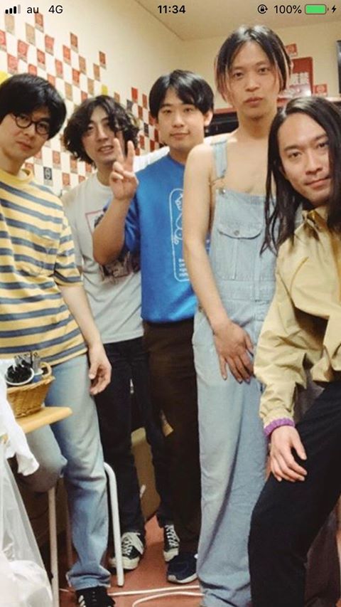 シャムキャッツのメンバーと。