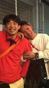 仙台でのソロライブのときに撮った夏目知幸(シャムキャッツ)とのツーショット。
