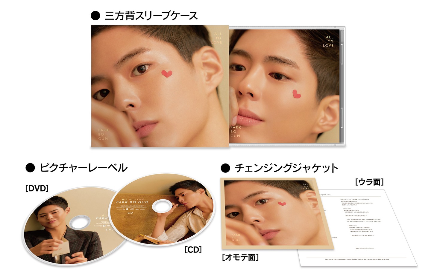 パク・ボゴム「ALL MY LOVE」展開図