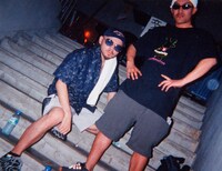 DLとCQ。おそらく渋谷にて、1999年か2000年に撮影された1枚。(c)BUDDHA BRAND