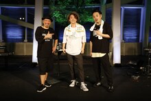 左からミトカツユキ、ナオト・インティライミ、波田野哲也。（Photo by Uchida Yuho）