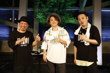 左からミトカツユキ、ナオト・インティライミ、波田野哲也。（Photo by Uchida Yuho）