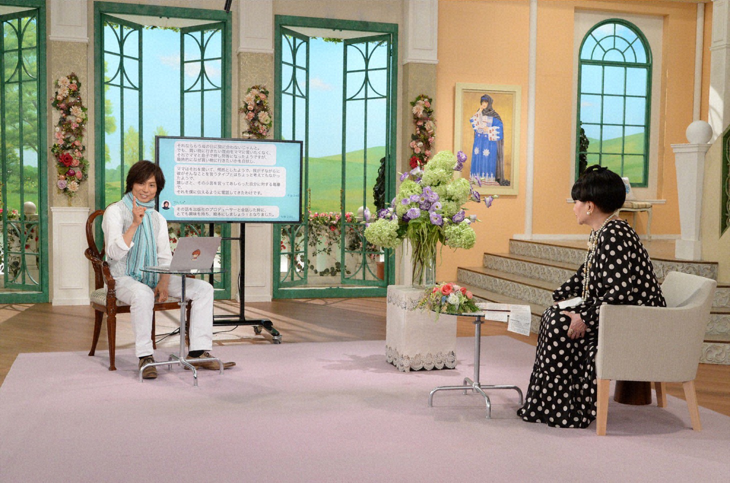 左からつんく♂、黒柳徹子。 (c)テレビ朝日