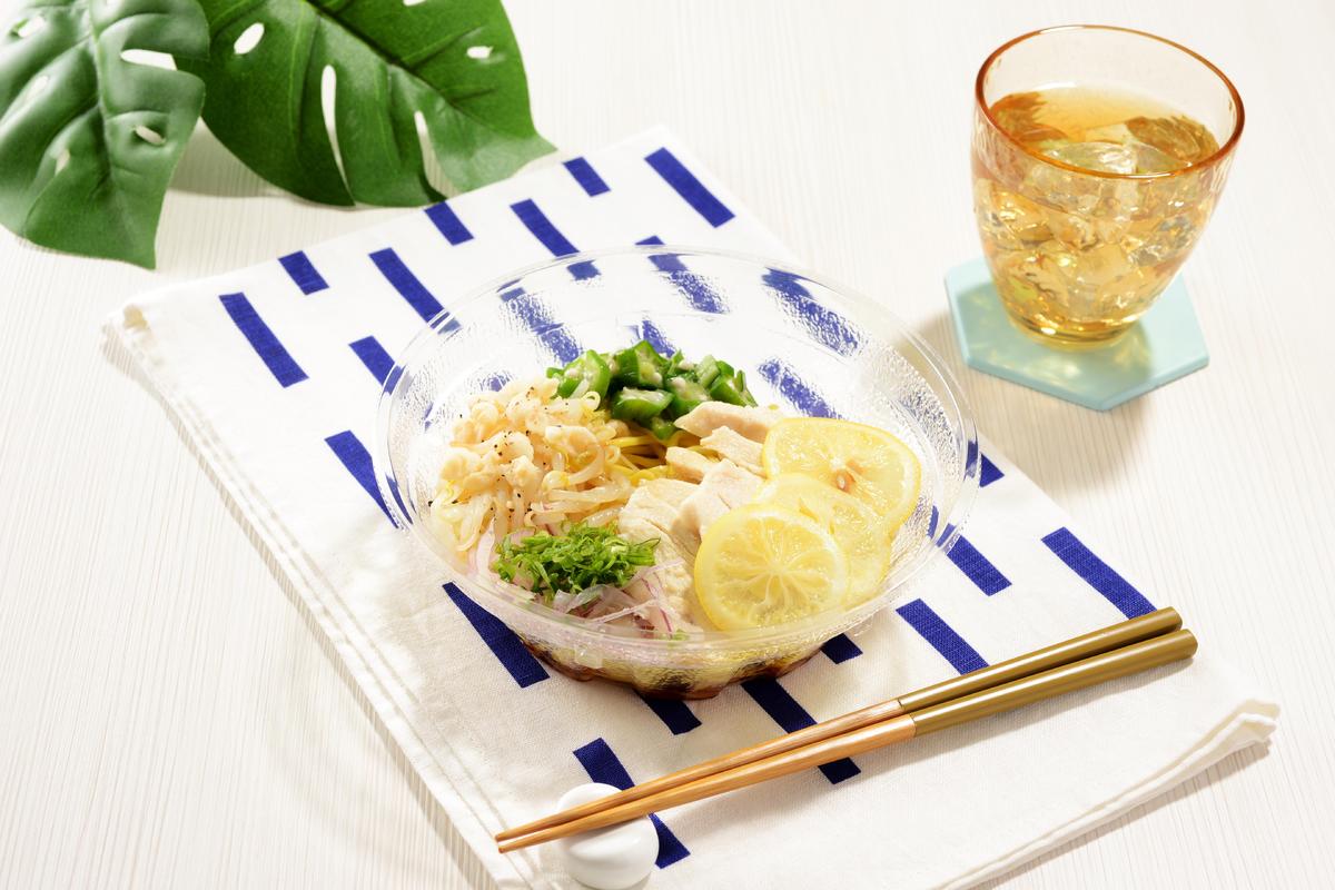 「レモンジュレで食べる冷しレモンらーめん」ビジュアル