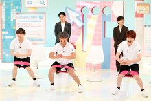 トレーニングに挑戦するDa-iCEのメンバー。(c)カンテレ