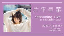 片平里菜「Streaming Live at 月見ル君想フ vol.2」告知ビジュアル