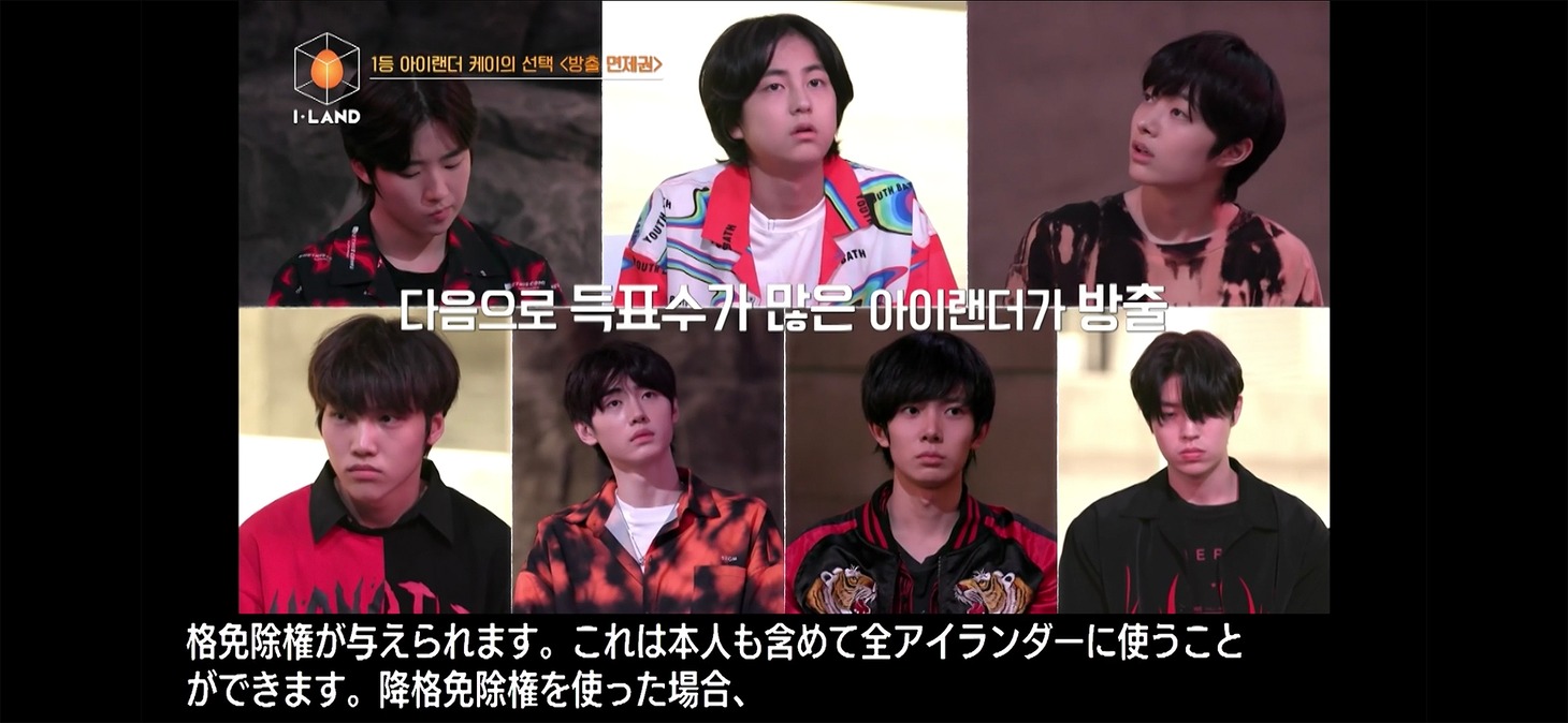 上段左からゴヌ、タキ、ウィジュ、下段左からジェボム、ソンフン、ヒスン、セオン。(c)AbemaTV,Inc.
