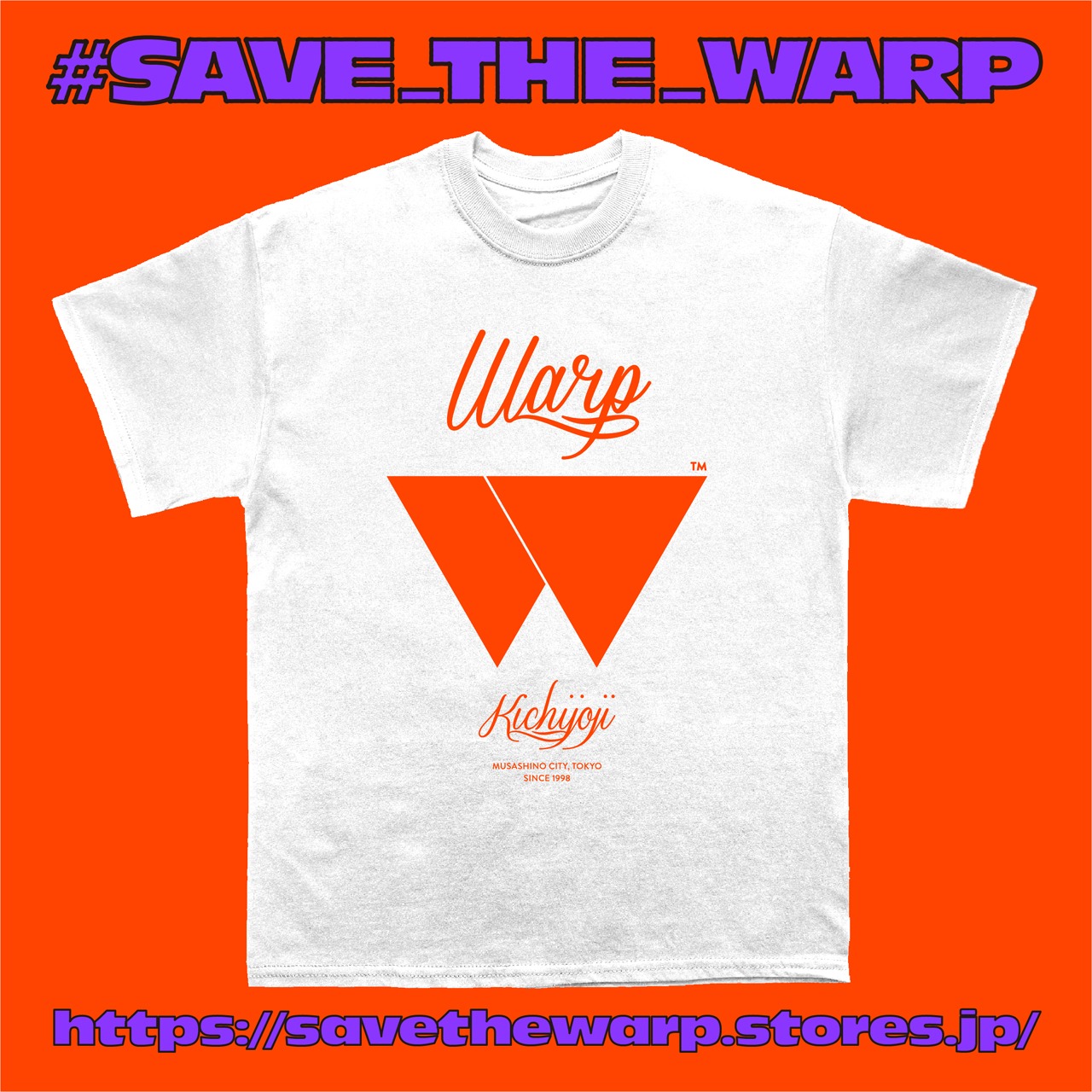 V.A.「WARP TREE」Tシャツのデザイン。