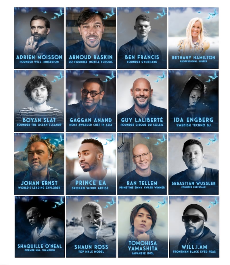 「Tomorrowland Around The World, the digital festival」内コンテンツ“Inspiration Sessions”出演者一覧