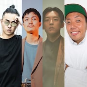 左からYmagik、Shin Sakiura、KEN THE 390、PES。