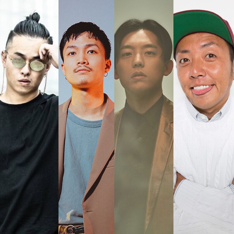 左からYmagik、Shin Sakiura、KEN THE 390、PES。