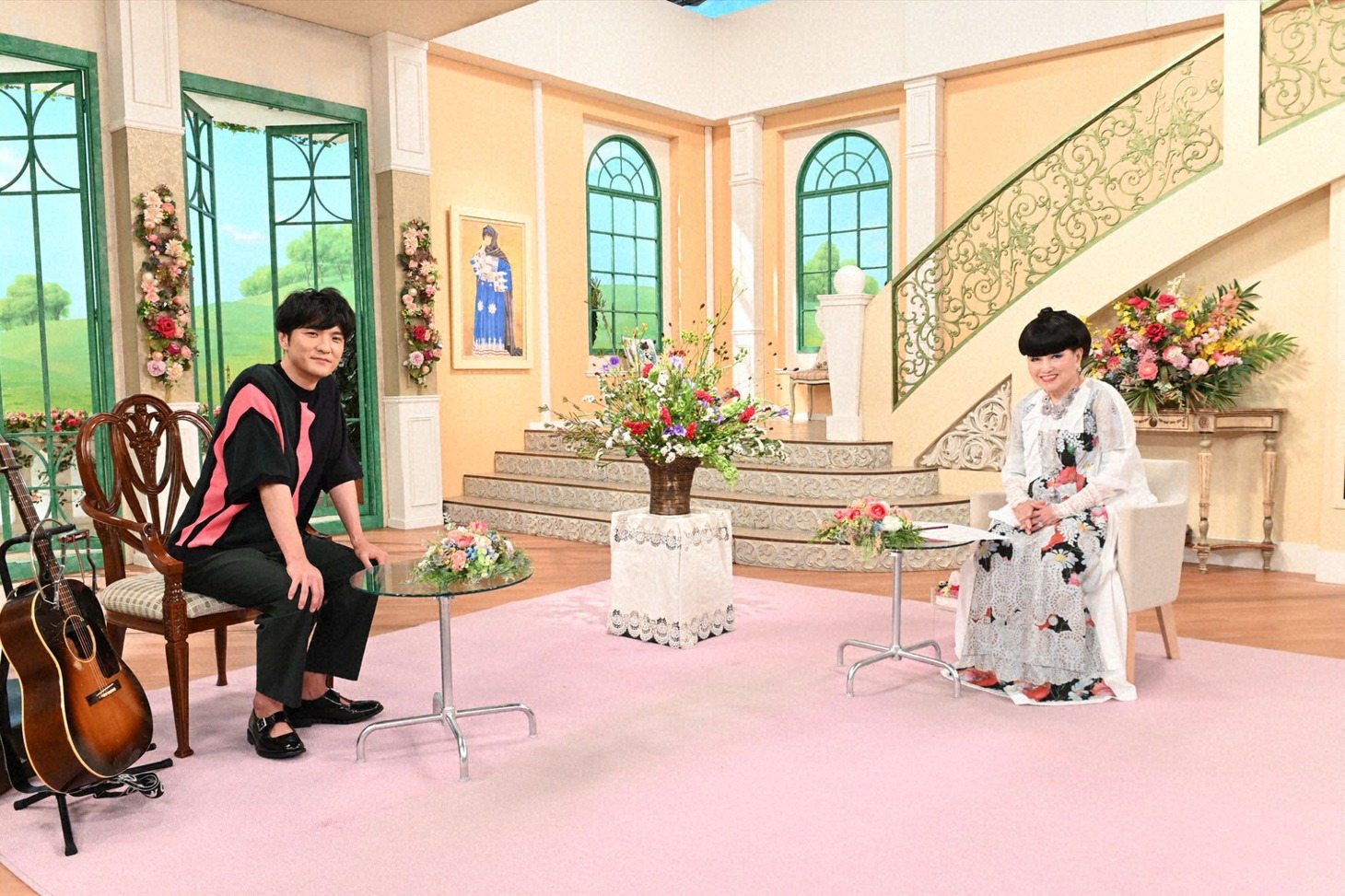 左から森山直太朗、黒柳徹子。 (c)テレビ朝日