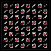 「LFLH バンダナ（Designed by Kj）＋ライブハウス支援ソング『斜陽』ダウンロードコード」デザイン