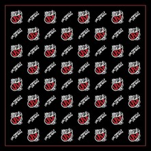 「LFLH バンダナ（Designed by Kj）＋ライブハウス支援ソング『斜陽』ダウンロードコード」デザイン