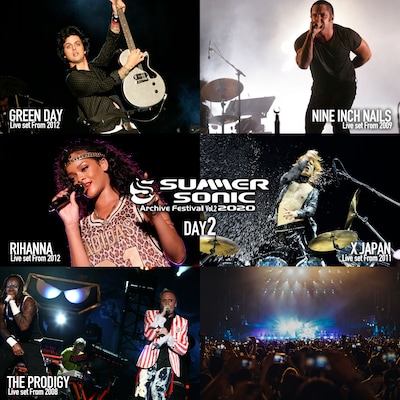 「SUMMER SONIC 2020 ARCHIVE FESTIVAL-vol.2-」DAY 2出演者一覧。