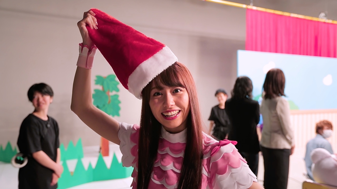 ももくろちゃんZ「とびだせ！ぐーちょきぱーてぃー Season 1」メイキングダイジェスト映像のワンシーン。