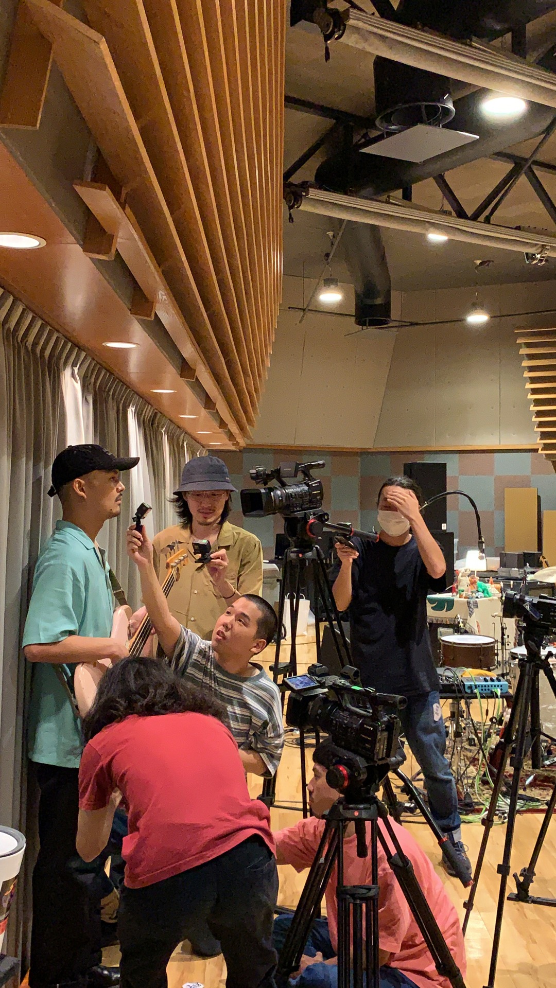never young beach「The Pentagon Session @ Setagaya Studio」の様子。