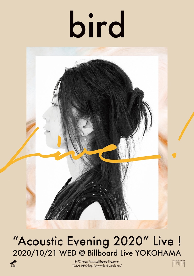 「bird "Acoustic Evening 2020" Live！」告知ビジュアル
