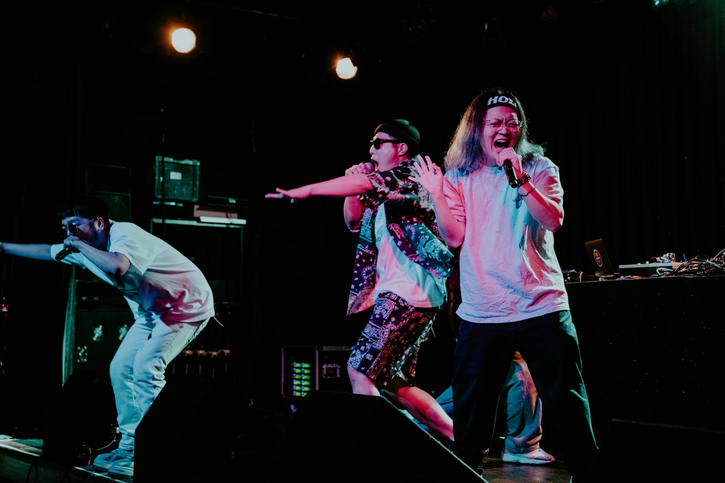 左からテークエム、tella、OSCA。（Photo by @Hiroya Brian Nakano）