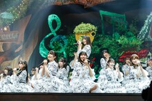 日向坂46「HINATAZAKA46 Live Online, YES！with YOU！～“22人”の音楽隊と風変わりな仲間たち～」の様子。（撮影：上山陽介）