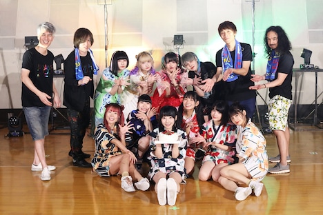 でんぱ組.inc「THE FAMILY TOUR 2020 ONLINE ～夏祭り編!!～」より。（撮影：チェリーマン）