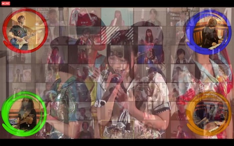 でんぱ組.inc「THE FAMILY TOUR 2020 ONLINE ～夏祭り編!!～」より。（撮影：チェリーマン）