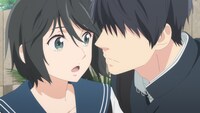 アニメ映画「思い、思われ、ふり、ふられ」のワンシーン。 (c)2020 アニメ映画「思い、思われ、ふり、ふられ」製作委員会 (c)咲坂伊緒 / 集英社