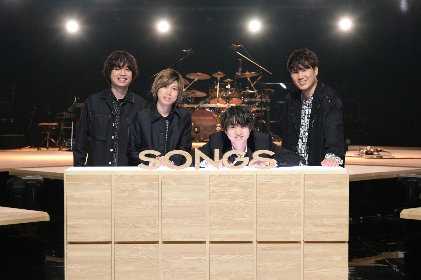 Official髭男dismが出演するNHK総合「SONGS」より。（写真提供：NHK）