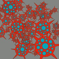 キノコホテル「赤い花・青い花 / 銀色モノクローム」配信ジャケット