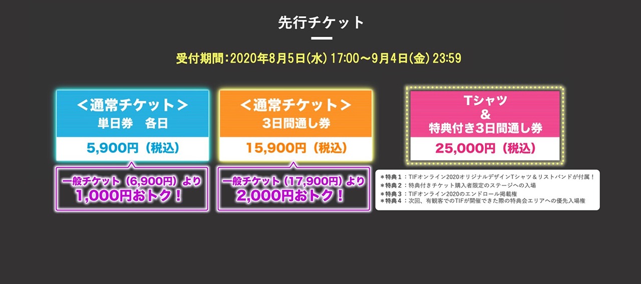 「TOKYO IDOL FESTIVAL オンライン2020」チケット情報