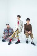 ウソツキ。左から林山拓斗（Dr）、竹田昌和（G, Vo）、藤井浩太（B）。
