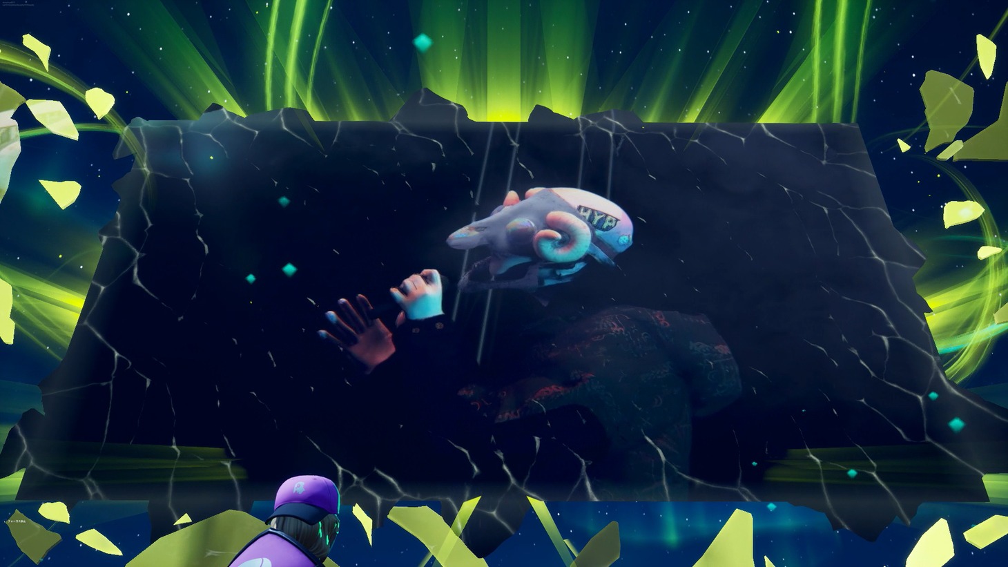 「米津玄師 2020 Event / STRAY SHEEP in FORTNITE」の様子。