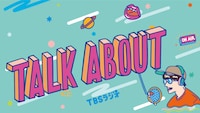 TBSラジオ「TALK ABOUT」ビジュアル