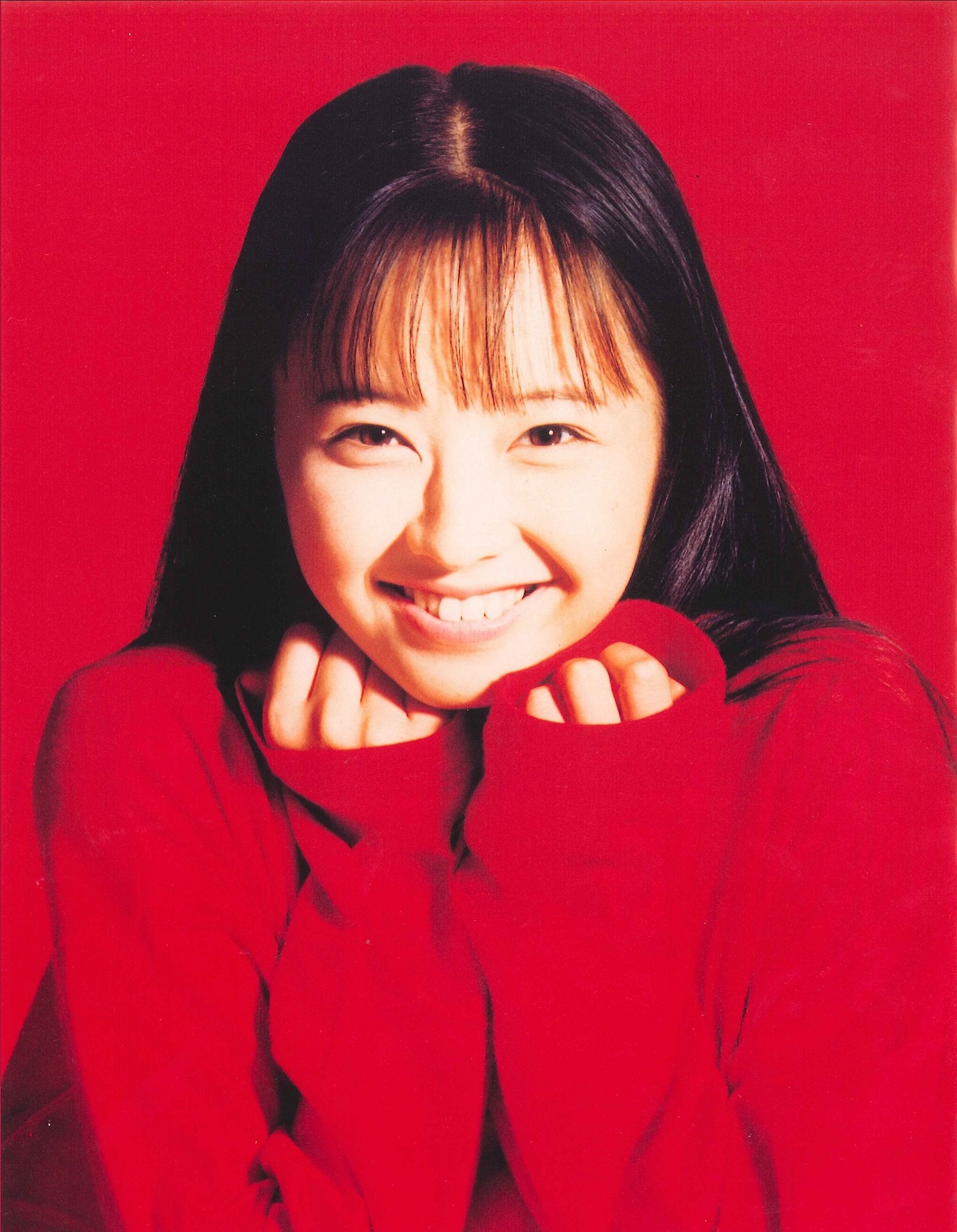 デビュー時の高橋由美子。（1990年）