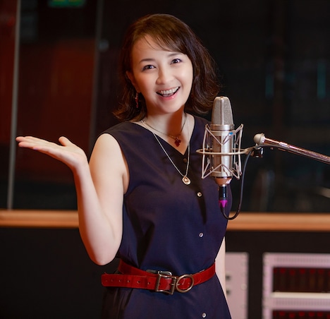 レコーディング時の高橋由美子。