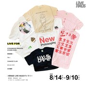 LIVE HAUSのTシャツ展に松田“CHABE”岳二や曽我部恵一、KONCOS・TA-1ら6組参加