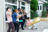 「ハッピー毎日投稿終了前ソング」MVの撮影風景。