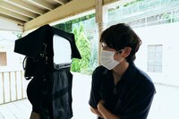 「ハッピー毎日投稿終了前ソング」MVの撮影風景。