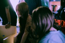 yonige「安全な公演」のオフショット。（撮影：小杉歩）