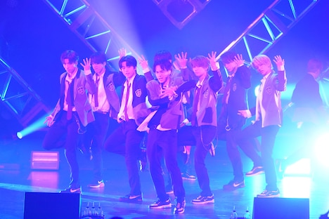 JO1「JO1 2ndシングル『STARGAZER』ショーケースイベント」の様子。 (c)LAPONE ENTERTAINMENT