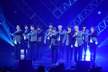 JO1「JO1 2ndシングル『STARGAZER』ショーケースイベント」の様子。 (c)LAPONE ENTERTAINMENT