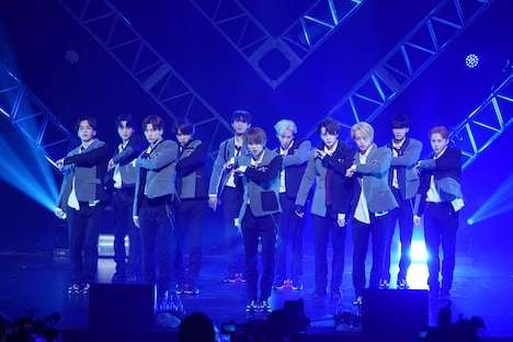 JO1「JO1 2ndシングル『STARGAZER』ショーケースイベント」の様子。 (c)LAPONE ENTERTAINMENT